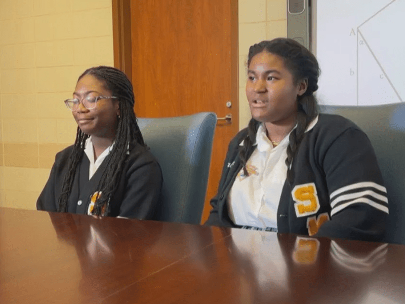 New Orleans high school seniors Calcea Johnson and Ne’Kiya Jackson may have found possible new proof to a 2,000-year-old math theorem.