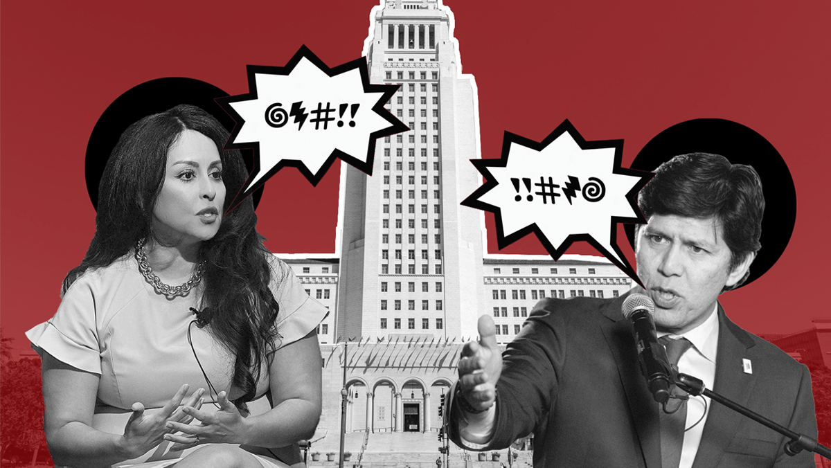 Los Angeles City Council President Nury Martinez and LA City Councilmember Kevin de Leon are 2 of the 3 councilmembers recorded in secretly recorded conversation–that took place almost a year ago.