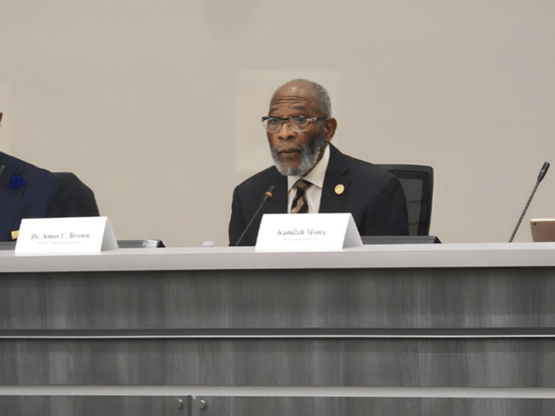 Rev. Dr. Amos Brown, center, a member of the San Francisco reparations board, pastor of Third Baptist Church, and the president of the San Francisco NAACP, said the city's efforts should focus on investments and opportunities in the form of reparations.