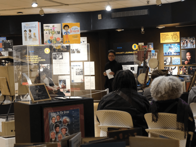 Dr. Paulette Brown-Hinds discusses the origins of Black Voice News at BVN’S Black History Celebration at the San Bernardino County Museum on February 25, 2023.