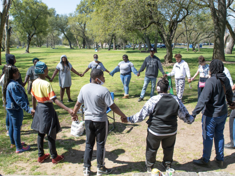 Neighborhood Wellness Foundation, hosting a healing circle.