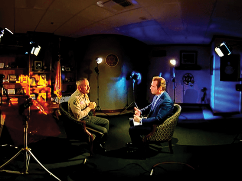 Riverside County Sheriff Chad Bianco discusses a 2019 incident involving the handcuffing of an 11 year old Black child with disabilities by Moreno Valley Unified School District Resource Officers (school police) during an interview with KCAL News.