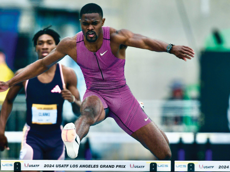 U.S. Olympic Hopefuls on Stage at USATF Grand Prix Los Angeles